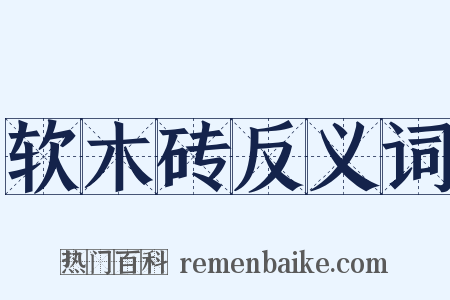 软木砖反义词是什么意思的图片